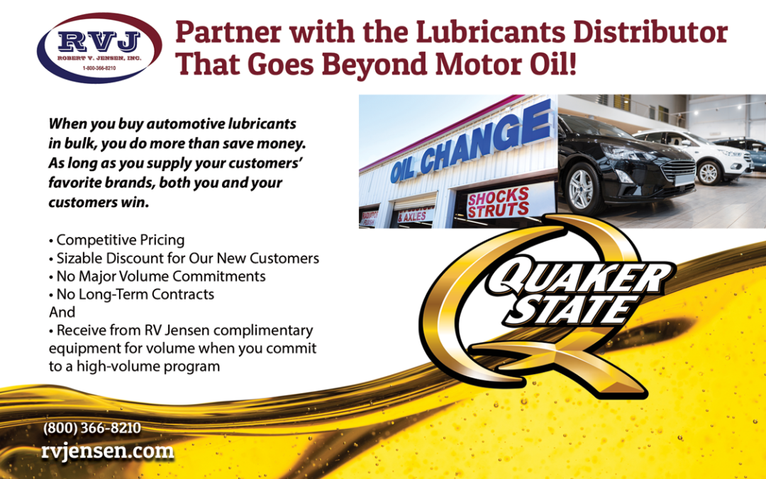 Start Early 2021 With Our Quaker State Promotion: Buy Automotive Lubricants In Bulk
