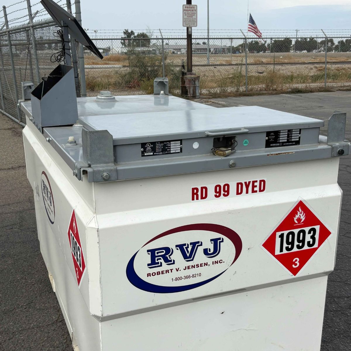 RV Jensen Double Walled Portable Fuel Tank for Construction Sites